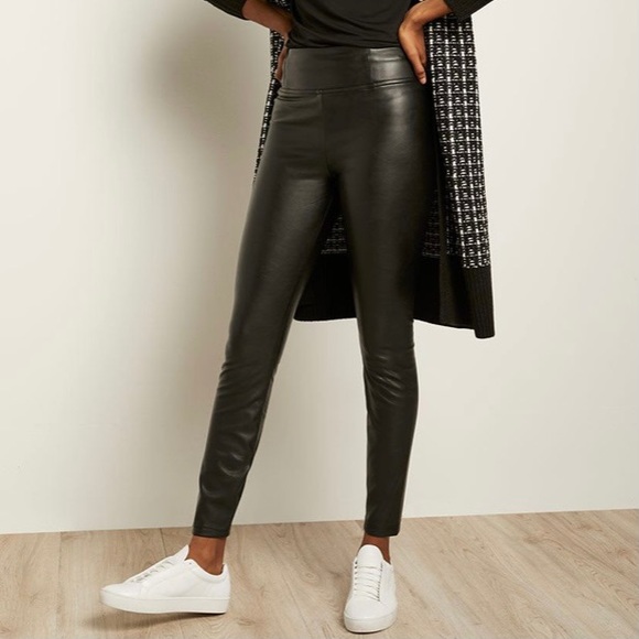 High-Waist Faux Leather Legging Pant - Picture 4 of 7
